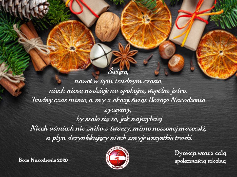 życzenia świąteczne 2020